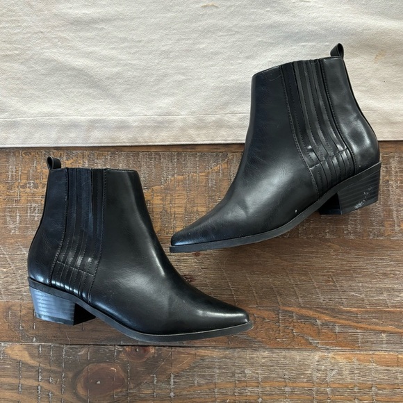 Addition Elle Shoes - Addition Elle Ankle Heeled Boots Size 7 Wide 7W